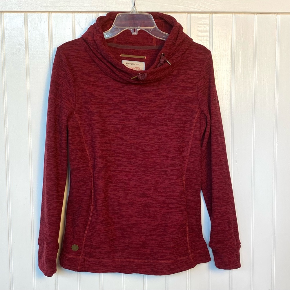 Regatta Great Outdoors small burgundy polyester fleece lined hoodie